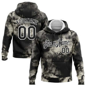 Sudadera con Capucha Personalizada con Estampado Tie-Dye, Unisex, de Forro Polar de Poliéster, con Bolsillo Frontal, Diseño Informal, Transpirable, para Invierno - Product Image 4