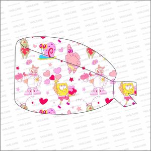 Casquette d'infirmière imprimée, bonnet de soins infirmiers à nouer, coiffe médicale pour infirmières et professionnels de la santé par Vaslcare - Product Image 5