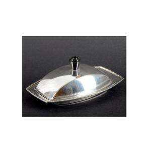 Plato para mantequilla de metal inoxidable de diseño para presentaciones gastronómicas de alta gama que mejora el atractivo visual y la utilidad. - Product Image 6