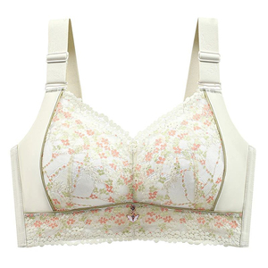 Women's Sexy Full Figure Wire-Free Lace Plus Size <b>Bra</b> Thin Seamless Large Chest Underwear Non-Padded Minimizer Women <b>Bra</b> - Product Image 6