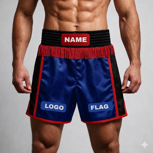Shorts de combat MMA BJJ de qualité exportée, certifiés, pour entraînement intensif, avec logo personnalisé, confortables pour la boxe - Product Image 2