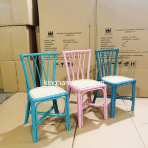 Wholesale Eco Friendly Handmade Rattan <b>Children's</b> <b>Chairs</b> for Birthday Event Rental Wedding Party Decor Factory Direct - Product Image 3