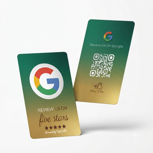 Carte NFC en PVC personnalisée avec code QR Google, carte à puce intelligente, solution de marketing pour les commentaires clients OEM ODM - Product Image 2