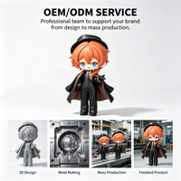 Figurine d'action personnalisée de personnage masculin anime en PVC pour collectionneur, figurine de collection pour présentation, usine OEM ODM