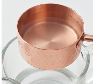 Ensemble de tasses à mesurer en cuivre de qualité supérieure avec poignées colorées, outils de mesure en métal résistants à la chaleur pour la maison, la cuisine et les restaurants - Product Image 4