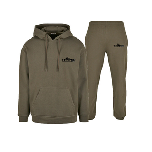 Ensemble sweat à capuche et pantalon de jogging unisexe personnalisé, imprimé, écologique, en molleton uni, style streetwear, pour l'hiver - Product Image 4