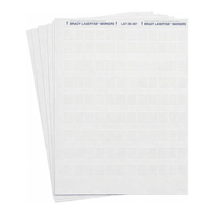 Étiquettes autocollantes Brady LaserTab résistantes à la chaleur en PET pour l'identification des câbles et fils, format A4, imprimables au laser mat - Product Image 3