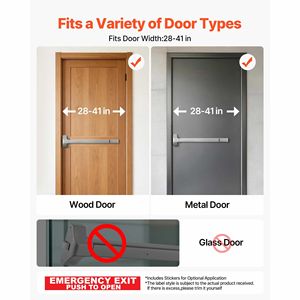 Barra Antipanico Commerciale Premium in Metallo da 28 Pollici, Dispositivo Antipanico per Porte, Ferramenta per Porte di Emergenza, Chiusure e Fermaporte - Product Image 2