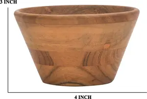 Achetez des bols de service en bois en ligne aux meilleurs prix en Inde - Product Image 3