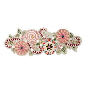 Camino de Mesa de Lujo Hecho a Mano para Comedor, Bordado con Cuentas de Semillas sobre Tela de Algodón para Decoración - Product Image 2