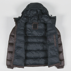 Veste d'hiver pour homme, veste matelassée à capuche bicolore personnalisée, imperméable, épaisse, rembourrée, coupe-vent, parka d'extérieur - Product Image 4