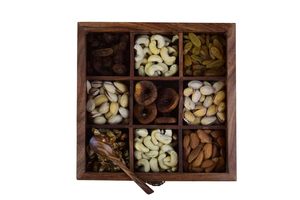 Wooden <b>Herb</b> Spice <b>Box</b> 4 Compartments Spoon Durable Food Grade Oven Safe Storage Organizer Kitchen Use Eco-Friendly Masala - Product Image 5