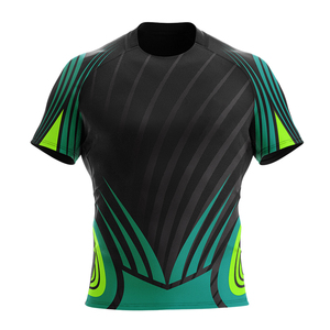 Conjunto Deportivo de Camiseta y Pantalones Cortos con Cuello Alto, Impresión por Sublimación Completa, Ecológico, Transpirable y de Secado Rápido - Product Image 5