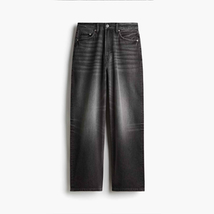 GENERSA SPORTS Jeans Rectos para Hombre de Cintura Media con Botones, Ligeros, Transpirables, de Algodón Ecológico de Alta Calidad, Estilo Hip Hop Otoñal - Product Image 1