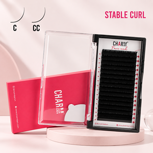 ขนตาปลอมมิงค์ Charmlash ขายส่ง ขนตาแบบ CC Curl 0.03 ถาดขนตาแบบ Cashmere สีดำด้าน ทำด้วยมือ ปราศจากการทดลองกับสัตว์ 0.03 0.05 0.07 - Product Image 1