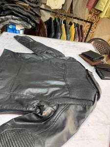 Custom Men's 100% Leather Motorcycle Jacket 2026 <b>Genuine</b> Leather Waterproof Eco-Friendly Stylish Winter Leather Jackets - Product Image 2