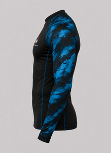 Camiseta Deportiva de Compresión de Manga Larga para Hombre, Modelo Blue Storm, de Secado Rápido, para Entrenamiento en el Gimnasio - Product Image 4