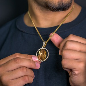 Colgantes Personalizados con Foto de Rapper Estilo Hip Hop, con Incrustaciones de Moissanita VVS, Chapado en Oro Sólido de 10K/14K, Diamante Brillante Certificado - Product Image 2