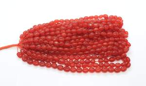 Cuentas de Cornalina AAA Lisas de Forma Ovalada 7x10MM, Cuentas de Cornalina Natural Ovaladas de 16 Pulgadas, Cuentas Sueltas de Cornalina para Joyería - Product Image 5