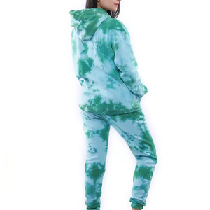 Ensemble de survêtement 2 pièces pour femme, hiver, à capuche, doublé polaire, long, écologique, coton et élasthanne, grande taille, respirant, séchage rapide - Product Image 2