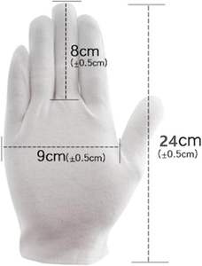 Guantes Formales de Cuero Blanco para Esmoquin, Guardia de Honor, Desfile, Uso General, Flexibles - Product Image 3