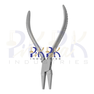 Pince à bec plat de 130 mm à mâchoires lisses, poignées spéciales à dents fines et finition mate, pour la fabrication de bijoux, la création de boucles et les travaux de précision - Product Image 4