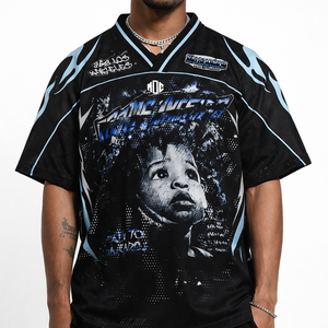 Camiseta Deportiva de Fútbol Americano para Hombre, Estilo Oversize, con Estampado Gráfico, Estilo Urbano, Malla de Poliéster, Informal, OEM USA - Product Image 2