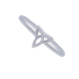 Classic Design <b>Celtic</b> Knot <b>Ring</b> 925 Sterling <b>Silver</b> Bohemian Dainty Statement wedding Minimalist Irish Triquetra Jewelry - Product Image 3