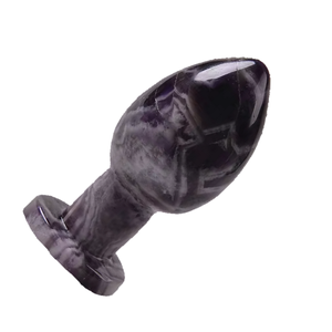 ไข่คริสตัลอะเมทิสต์เชฟรอนคุณภาพสูงสำหรับการบำบัดช่องคลอด ไข่โยนิสำหรับผู้หญิง ใช้สำหรับบริหารกล้ามเนื้ออุ้งเชิงกราน ผลิตจากอัญมณีธรรมชาติ ขายส่ง - Product Image 3