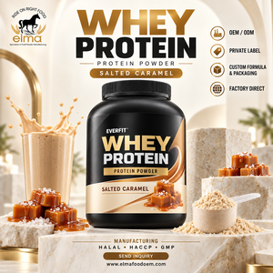 Concentrado de Proteína de Suero de Leche Elma Food 1KG Sin Azúcar Añadido 50 Porciones Fórmula de Crecimiento Muscular con BCAA Proteína en Polvo Sin GMO - Product Image 1