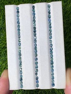 Saphirs naturels bleus, taille ovale, pierres précieuses en vrac pour la création de bijoux, bagues, pendentifs, boucles d'oreilles, pierres de haute qualité - Product Image 1
