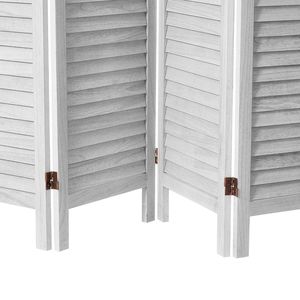 "Foldable 4 Panel Wood Room Divider 66.9" Tall Indoor Wooden Partition <b>Screen</b> Portable Decorative <b>Screen</b>" - Product Image 5