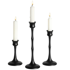 Juego de Portavelas Cónicos Plateados al por Mayor, Exclusivos Candelabros Metálicos Minimalistas para Centro de Mesa de Boda, Decoración de Hogar de Lujo - Product Image 2