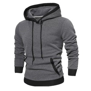 Sweats à capuche confortables pour hommes, sweats à capuche unis avec logo et couleurs personnalisables, vente en gros - Product Image 3