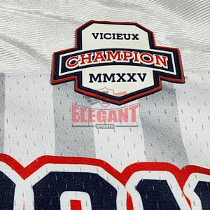 Camiseta de fútbol extragrande de diseño personalizado, nombre y número del jugador del equipo personalizados, sublimación impresa, camiseta escolar de manga corta - Product Image 4