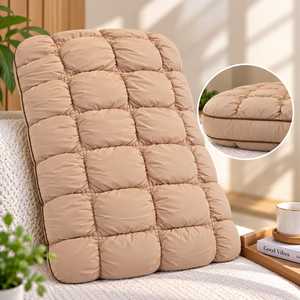 Coussin décoratif moderne en forme de pain d'ananas, doux et moelleux, matelassé, avec housse en coton, pour soutien du dos et du cou, idéal pour lit et canapé. - Product Image 2