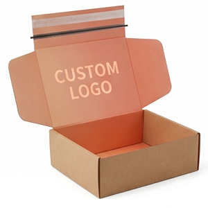 Custom Logo Kraft <b>Paper</b> Mailer <b>Box</b> Rectangle Hot Stamping Gift Craft Packaging Custom Order - Product Image 1