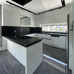 Meuble de cuisine moderne de luxe Berfa, armoire de cuisine sur mesure en panneaux de particules, mobilier de cuisine modulaire multifonctionnel pour - Product Image 2