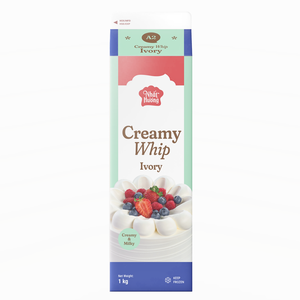 Crème Non Laitière Crèmeux Ivoire de Haute Qualité en Gros OEM/ODM pour Boulangerie 1KG HALAL Vente Chaude - Product Image 1