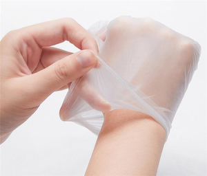 <b>Powder</b> Free Medium and Large Clear Exam PVC Disposable Vinyl Gloves 24CM Smooth <b>Texture</b> General Purpose - Product Image 6