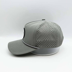 Custom Logo 6-Panel Baseball Cap Fashion Trucker Hat with 3D Embroidery Durable Fabric Sport Fitted Hat with Leaf <b>Letter</b> Pattern - Product Image 3