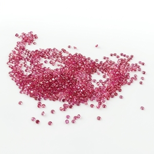 Turmalina Rosa Natural de 2 mm, Corte Brillante Redondo, Facetada, Piedra Preciosa Suelta para Joyería, Turmalina Rosa Calibrada - Product Image 1