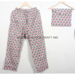 Ensemble de pyjama pour femmes en coton 100% à imprimé floral, col en V, manches longues, pantalon long, doux, respirant, lavable en machine - Product Image 5
