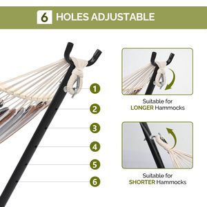 Supporto per Amaca in Acciaio Resistente da 2,7 m con Ruote Integrate, Telaio in Metallo Portatile per Uso Esterno e Interno - Product Image 6