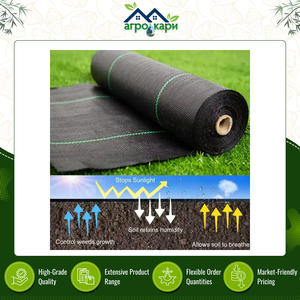 Tela de Control de Malezas Tejida de PP, Resistente a los Rayos UV y a Desgarros |   Geotextil Agrícola para Cubrir el Suelo en Invernaderos - Product Image 3