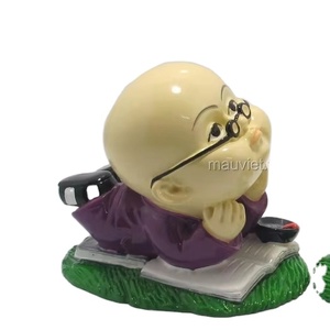 Polyresin Little Boy Figurine Handmade Resin Crafts <b>Souvenir</b> Gift - Product Image 2