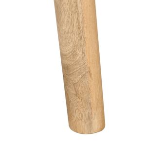 Table à manger en bois de manguier massif avec finition blanchie à 5% - Collection bois naturel - Product Image 6