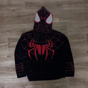 Sweat à capuche Spiderman personnalisé avec fermeture éclair intégrale couvrant le visage, sweat à capuche Spiderman surdimensionné avec fermeture éclair intégrale, veste à capuche pour homme - Product Image 1