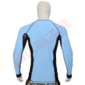 เสื้อรัดกล้ามเนื้อแขนยาวแบบซับลิเมชั่นสำหรับผู้ชาย MMA BJJ ระบายอากาศได้ดี แห้งเร็ว ปรับแต่งได้ - Product Image 2