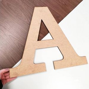 Letras Iniciales de Madera MDF Personalizadas para Letreros con Nombre, Letras del Alfabeto MDF Grabadas con Láser para Uso Artesanal por Handmade Collection - Product Image 3